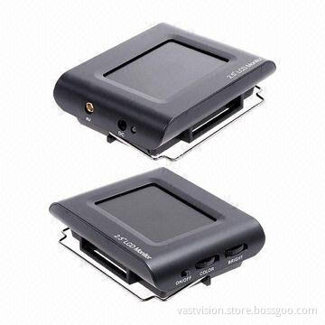 2.5-inch Handheld CCTV Tester, Handsfree or Desk Stand, Built-in Rechargeable Battery for 3-4 Hours